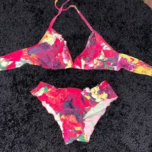 Floral Ruffled Bikini